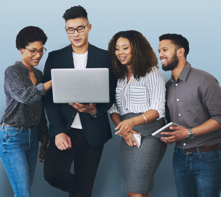 Four Employees Enrolling